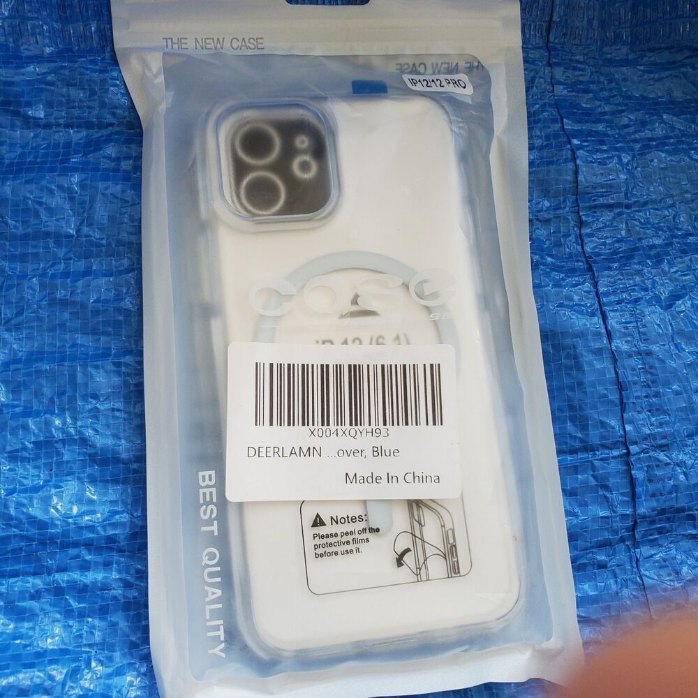 DEERLAMN Magnetic Clear Case for iPhone 12/iPhone 12 Pro 6.1-Inch,...